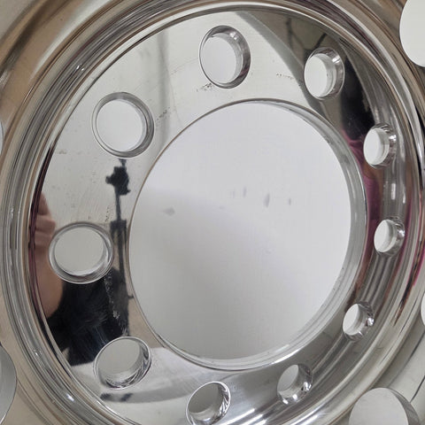 22.5x8.25 Northstar 10x11.25" Stud Pilot (Budd) Mirror Polish Both Sides (returned item)