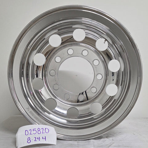 22.5x8.25 Northstar 10x11.25" Stud Pilot (Budd) Mirror Polish Both Sides (returned item)