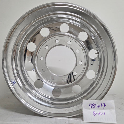 22.5” x 8.25” Alcoa Forged Aluminum Wheel – High Polish Both Sides, 10x285mm Hub Pilot (returned item)