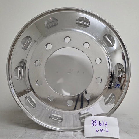 22.5” x 8.25” Alcoa Forged Aluminum Wheel – High Polish Both Sides, 10x285mm Hub Pilot (returned item)