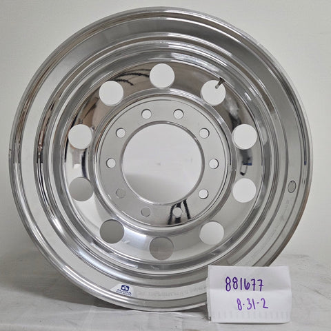 22.5” x 8.25” Alcoa Forged Aluminum Wheel – High Polish Both Sides, 10x285mm Hub Pilot (returned item)