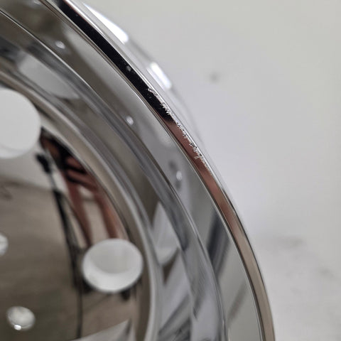 17.5x6.75 Northstar 8x6.5 Hub Pilot Mirror Polish Single Trailer Wheel (returned item)