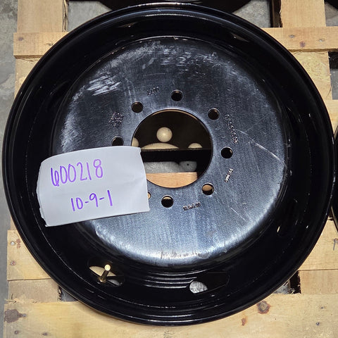 19.5x6.00 8x6.5" Black Steel (Dodge Ram 3500 1994-2018) (returned item)