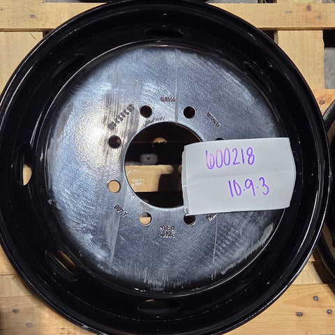 19.5x6.00 8x6.5" Black Steel (Dodge Ram 3500 1994-2018) (returned item)