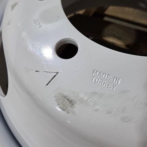 22.5x8.25 Jantsa 8x275mm Hub Pilot 4 Hand Hole White Steel (returned item)