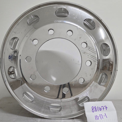 22.5” x 8.25” Alcoa Forged Aluminum Wheel – High Polish Both Sides, 10x285mm Hub Pilot (returned item)