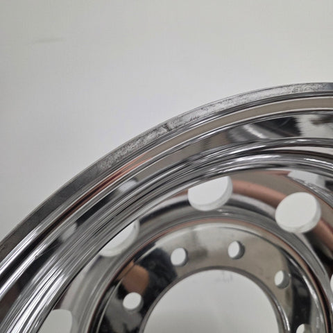 22.5” x 8.25” Alcoa Forged Aluminum Wheel – High Polish Both Sides, 10x285mm Hub Pilot (returned item)