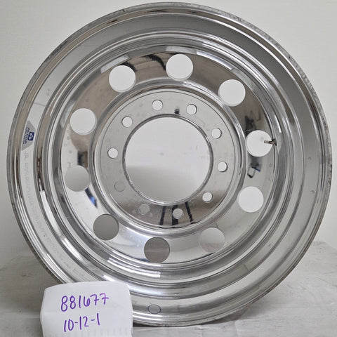 22.5” x 8.25” Alcoa Forged Aluminum Wheel – High Polish Both Sides, 10x285mm Hub Pilot (returned item)