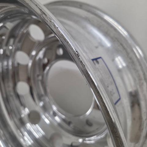 22.5” x 8.25” Alcoa Forged Aluminum Wheel – High Polish Both Sides, 10x285mm Hub Pilot (returned item)
