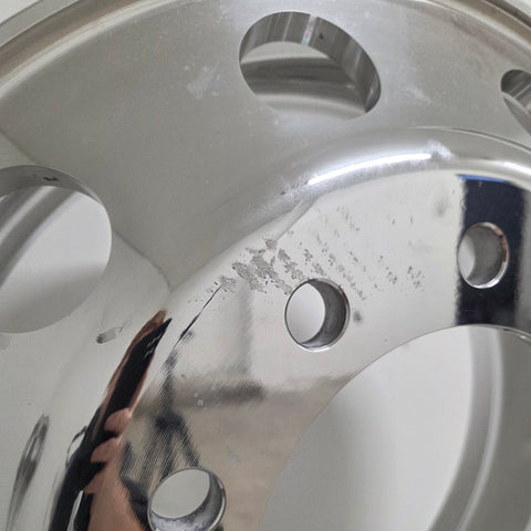 22.5” x 8.25” Alcoa Forged Aluminum Wheel – High Polish Both Sides, 10x285mm Hub Pilot (returned item)