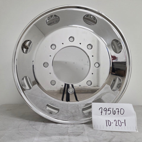 19.5x6.75 Northstar 8x210mm Hub Pilot Mirror Polished Both Sides (Chevy/GMC 3500 DRW 2011-Present) (returned item)