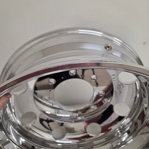 19.5x6.75 Northstar 8x210mm Hub Pilot Mirror Polished Both Sides (Chevy/GMC 3500 DRW 2011-Present) (returned item)