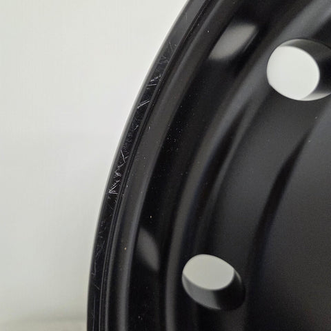 22.5x9.00 Northstar 10x285mm Front Hub Pilot Flat Face Satin Black "Lunar" (returned item)