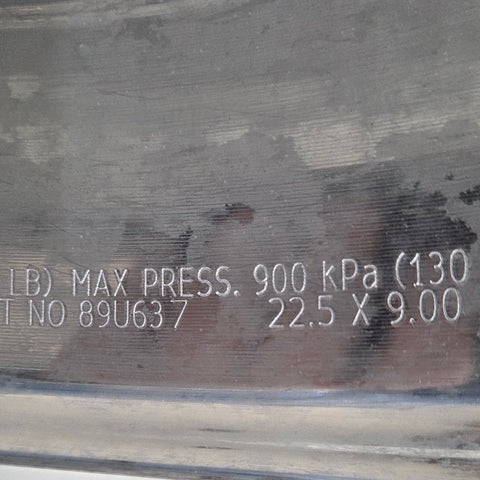 22.5x9.00 Alcoa 10x285mm Hub Pilot High Polish Flat Face Front (returned item)