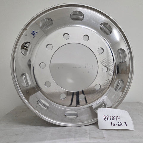 22.5” x 8.25” Alcoa Forged Aluminum Wheel – High Polish Both Sides, 10x285mm Hub Pilot (returned item)