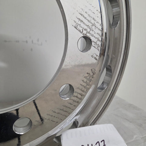 22.5” x 8.25” Alcoa Forged Aluminum Wheel – High Polish Both Sides, 10x285mm Hub Pilot (returned item)