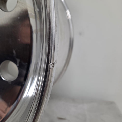 22.5x12.25 Accuride Standard Polish 2.75 Offset Super-Single Float Wheel (returned item)