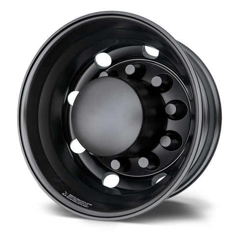 1-Ton Dually 8 to 10 lug Adapter w/ 19.5 Black Aluminum Northstar Wheels