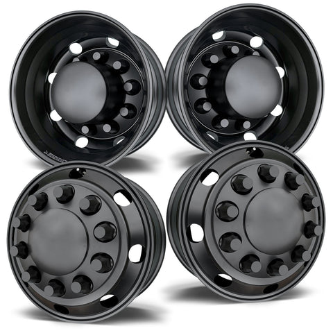 19.5x7.50 Northstar Satin Black 4-Wheel Kit – 10x285mm