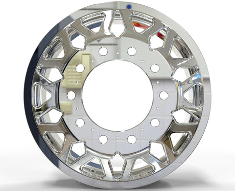 22x8.25 Northstar 10x285mm Hub Pilot Mirror Polish Both Sides (Big Bang)