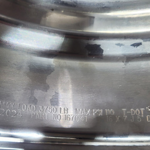 16x7.00 Alcoa 8x6.5" Acorn Style Mirror Polish Aluminum (returned item)