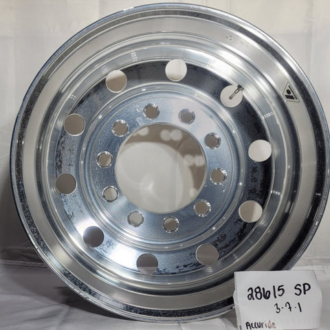 22.5x8.25 Accuride 10x11.25" Stud Pilot (Budd) Standard Polish Both Sides (returned item)