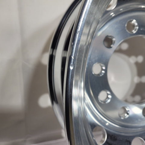 22.5x8.25 Accuride 10x11.25" Stud Pilot (Budd) Standard Polish Both Sides (returned item)