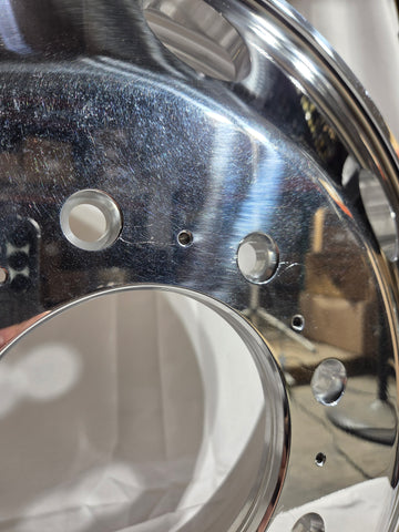 19.5x6.75 Northstar Mirror Polished Both Sides Dodge Ram 3500 8x200 DRW 6 Wheel Direct Bolt Kit (2019-Present) (returned kit))