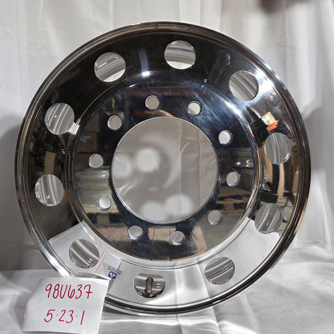 24.5 x 8.25 Alcoa 10x285mm Hub Pilot High Polished Both Sides (returned item)