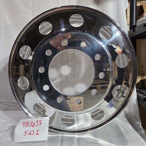 24.5 x 8.25 Alcoa 10x285mm Hub Pilot High Polished Both Sides (returned item)