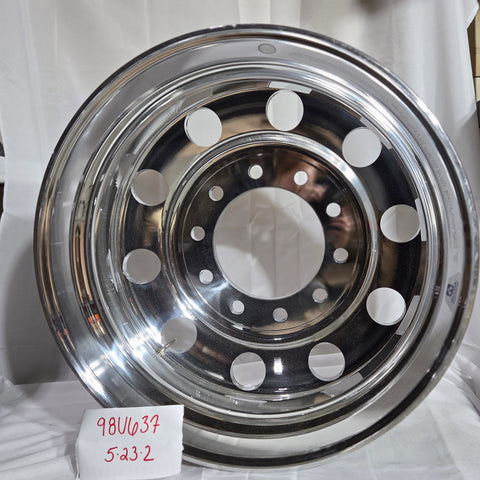24.5 x 8.25 Alcoa 10x285mm Hub Pilot High Polished Both Sides (returned item)