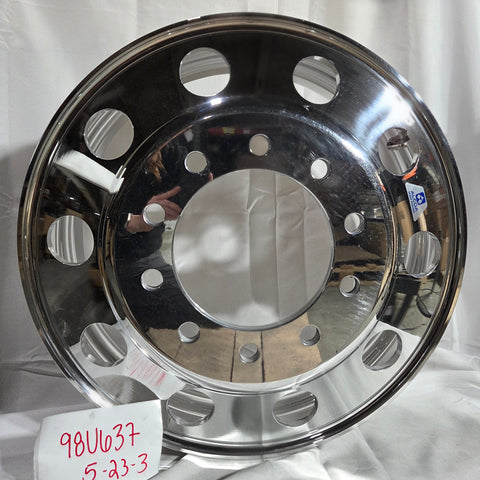 24.5 x 8.25 Alcoa 10x285mm Hub Pilot High Polished Both Sides (returned item)