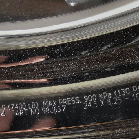 24.5 x 8.25 Alcoa 10x285mm Hub Pilot High Polished Both Sides (returned item)
