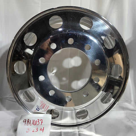 24.5 x 8.25 Alcoa 10x285mm Hub Pilot High Polished Both Sides (returned item)