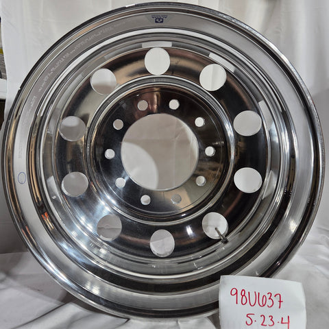 24.5 x 8.25 Alcoa 10x285mm Hub Pilot High Polished Both Sides (returned item)