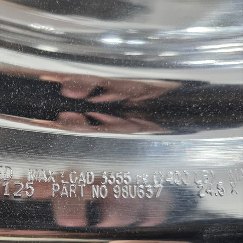 24.5 x 8.25 Alcoa 10x285mm Hub Pilot High Polished Both Sides (returned item)