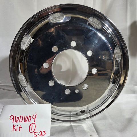 16x6 Northstar Mirror Polished 4 Wheel Kit w/ Chrome Caps and Lugs (returned items)