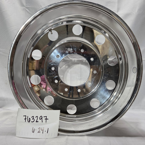 19.5x6.00 Alcoa High Polished Both Sides 10x225mm Ford F450 & F550 / Ram 4500 & 5500 (return item)