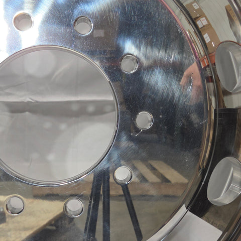 Northstar 22.5x6.75 Mirror Finish Aluminum 10x8.75" (Old Chevy 2 Ton Trucks) (returned item)