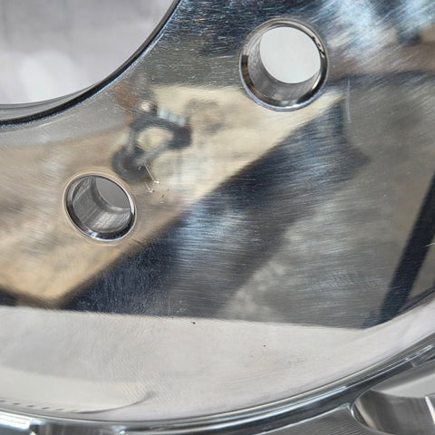 Northstar 22.5x6.75 Mirror Finish Aluminum 10x8.75" (Old Chevy 2 Ton Trucks) (returned item)