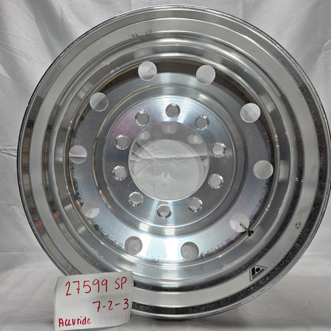 24.5x8.25 Accuride 10x11.25" Stud Pilot (Budd) Standard Polish Both Sides (returned item)