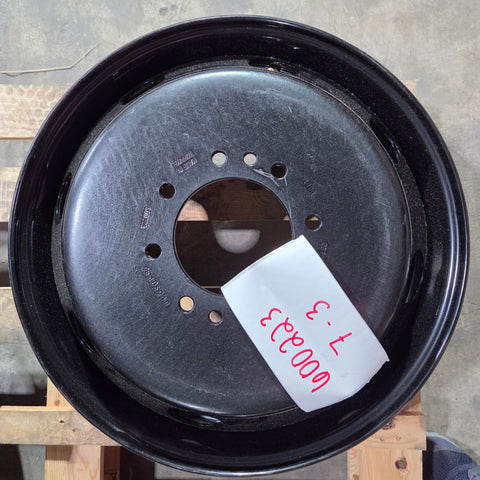 19.5x6.00 8x170mm Black Steel Dual Wheel (Ford F350 1998-2004)(returned item)