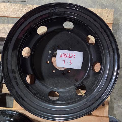 19.5x6.00 8x170mm Black Steel Dual Wheel (Ford F350 1998-2004)(returned item)