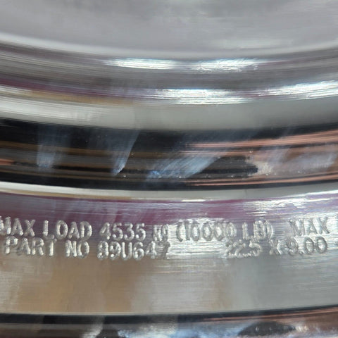 22.5x9.00 Alcoa 10x285mm High Polish Both Sides (returned item)