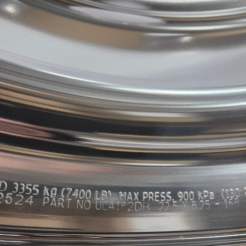 22.5" x 8.25" Alcoa 10x285mm Hub Pilot Dura-Bright® EVO Rear (returned item)