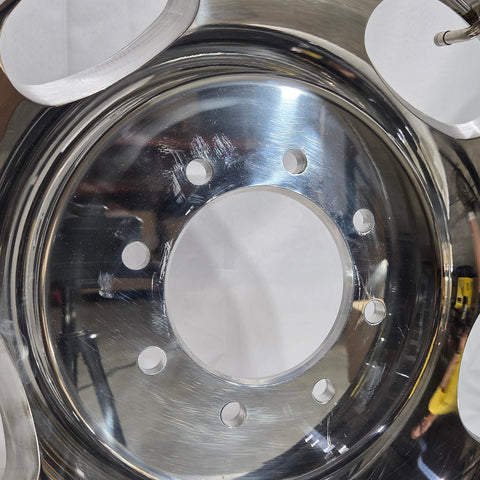17.0x6.50 Northstar 8x6.5" Hub Pilot Mirror Polished Both Sides (Oval Hand Holes) (Ram 3500 DRW 1994-2018) (Returned item)