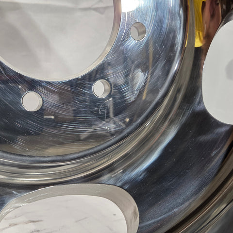 17.0x6.50 Northstar 8x6.5" Hub Pilot Mirror Polished Both Sides (Oval Hand Holes) (Ram 3500 DRW 1994-2018) (Returned item)