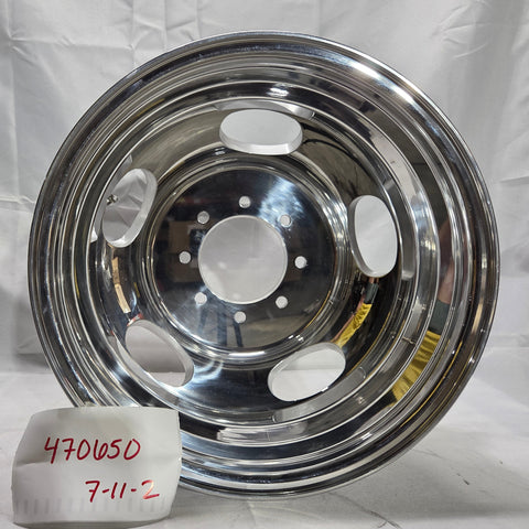 17.0x6.50 Northstar 8x6.5" Hub Pilot Mirror Polished Both Sides (Oval Hand Holes) (Ram 3500 DRW 1994-2018) (Returned item)