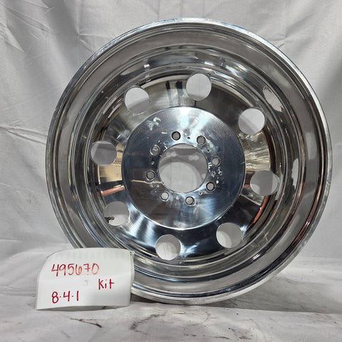 19.5x6.75 Northstar Mirror Polished Both Sides 1994-2011 Dodge Ram 3500 DRW 8x6.5" 6 Wheel Direct Bolt Kit (returned items))