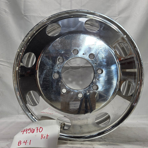 19.5x6.75 Northstar Mirror Polished Both Sides 1994-2011 Dodge Ram 3500 DRW 8x6.5" 6 Wheel Direct Bolt Kit (returned items))